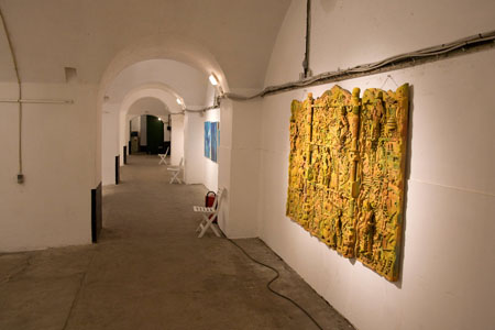 Inde i Masned&oslash; Fort