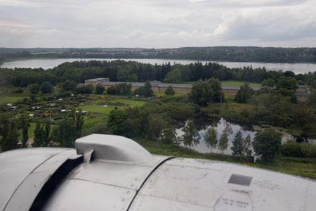 Under indflyvning til V&aelig;rl&oslash;se