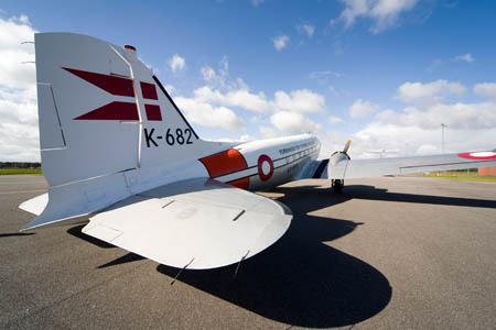 DC-3�en er landet i Tirstrup
