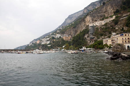 Fra havnen i Amalfi