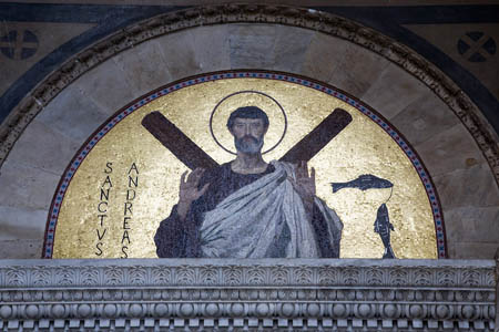 Udsmykning p&aring; kirken i Amalfi