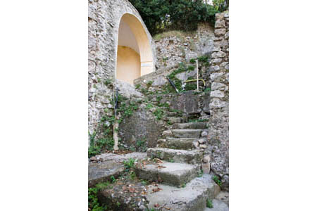 P&aring; vej op til Ravello