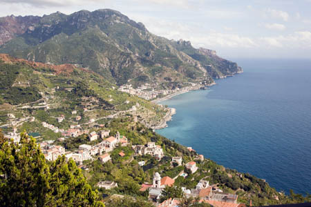 Ravello - udsigt mod &oslash;st