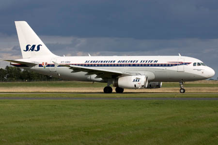 Scandinavian Airlines System, SAS, Airbus A319, OY-KBO