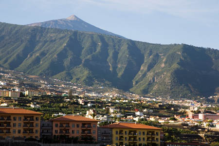 Udsigt fra hotellet i Puerto de la Cruz - Teide