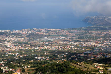 Udsigt mod Puerto de la Cruz
