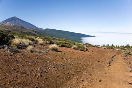 Teide set fra &oslash;st