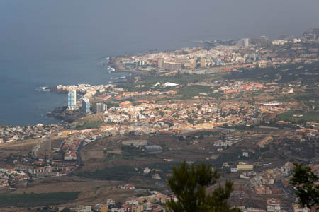 Udsigt mod Puerto de la Cruz