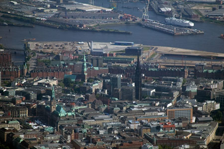 Den centrale del af Hamborg